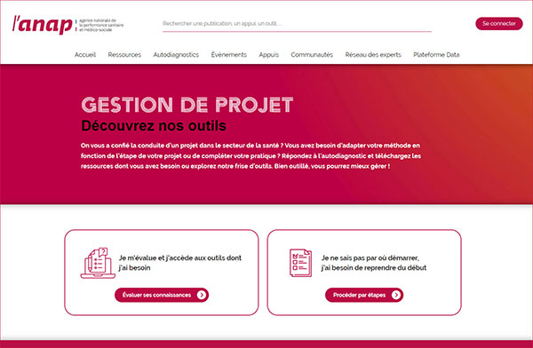 outil de l'Anap Gestion de projet